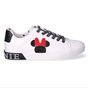 Minnie Mouse Womens 10 Shoes Sneakers Black White Red Disney Mickey NWT NEW